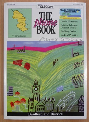 Lot 16 - Hockney (David) The Phone Book - Bradford and District, December 1989, with front cover colour...