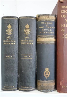Lot 38 - Barrett (C.R.B.) The 7th (Queen's Own) Hussars, 1914, R.U.S.I., two volumes, plates, half...