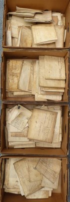 Lot 69 - Indentures A collection of approximately two hundred and twenty indentures, eighteenth and...