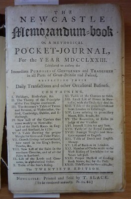 Lot 84 - Farmer's Diary  The Newcastle Memorandum Book, or a Methodical Pocket-Journal for the Year...