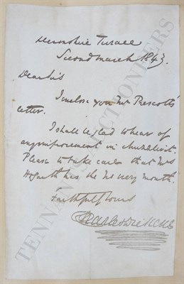 Lot 153 - Autograph Letters An interesting collection of nineteenth century letters, autographs and...