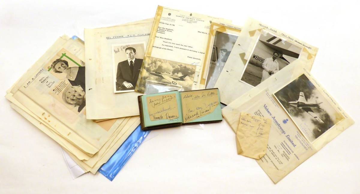 Lot 185 - A Collection of Mixed Autographs, including a small autograph book, containing signatures of...