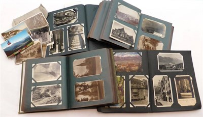 Lot 196 - A Collection of Mixed Postcards, both pre and post war, including topography, art etc, in four...