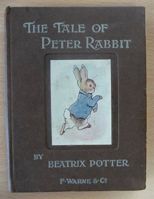 Lot 19 - Potter (Beatrix) The Tale of Peter Rabbit, nd., [1902], Warne, first trade edition, 'wept big...