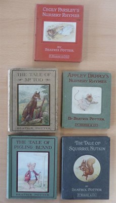 Lot 24 - Potter (Beatrix) The Tale of Mr Tod, 1912, Warne, first edition (Linder p.429), buff paper...