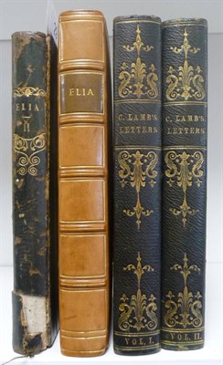 Lot 29 - [Lamb (Charles)] Elia..., 1823, Taylor and Hessey, first edition, ? second issue, later calf; idem