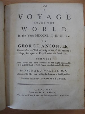 Lot 64 - Anson (Richard) and Walter (Richard) A Voyage Round the World in the Years MDCCXL, I, II, III,...