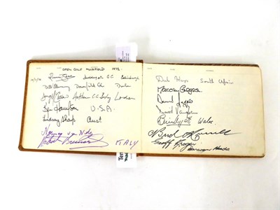 Lot 114 - A 1970's Visitors Book with Signatures of Sports Stars and Entertainers, large collection of...