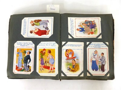 Lot 115 - An Album of Donald McGill Comic Postcards, containing two hundred and three cards