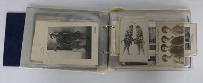 Lot 121 - An Album of Theatrical Postcards and Photographs, includes a quantity of signed photographs of...