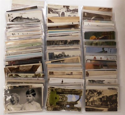 Lot 130 - A Box of Mixed Postcards, containing approximately two hundred mainly pre war cards, including...