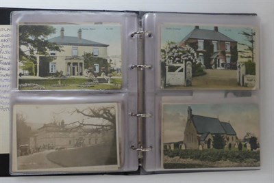 Lot 144 - Teesside Villages - approximately one hundred and ten pre-war cards, real photographic and printed