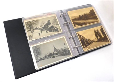 Lot 158 - Broughton - eighty eight pre-war postcards, real photographic and printed, including social...