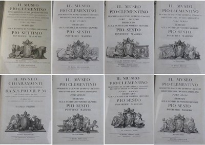 Lot 7 - Visconti (Giambattista) et alia Il Museo Pio Clementino "¦, 1782-1807, Roma, 7 vols large...