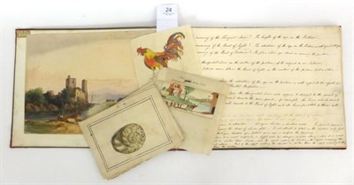 Lot 24 - An Oblong Folio 19th Century Sketch Album with drawings by R. Winn and others, incl....