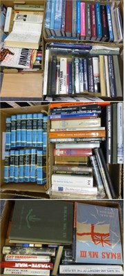 Lot 44 - United States Navy A large collection of books on United States naval history, warships, etc.,...