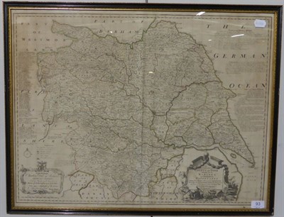 Lot 93 - Bowen (Emanuel)  An Accurate Map of the County of York Divided into its Ridings and Subdivided into