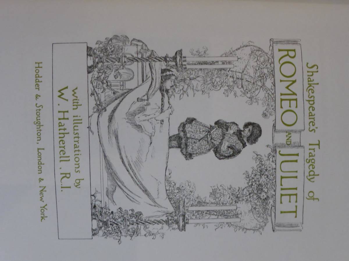 Lot 17 - Hatherell (W.) illust. Shakespeare's Tragedy of Romeo & Juliet, n.d. Hodder & Stoughton, Edition De
