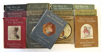 Lot 28 - Potter (Beatrix) Thirteen early titles including The Tale of Peter Rabbit, The Tale of Squirrel...