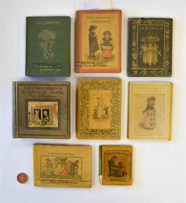 Lot 32 - Greenaway (Kate) A collection of various illustrated books including a miniature Alphabet,...