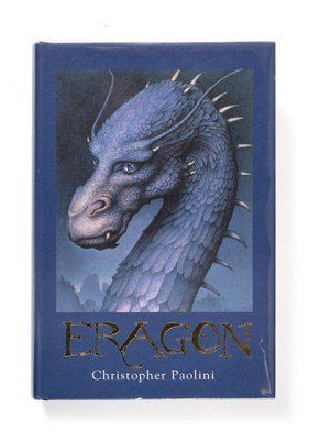 Lot 38 - Paolini (Christopher) Eragon, 2003, Alfred A. Knopf, signed by the author, dust wrapper; idem,...