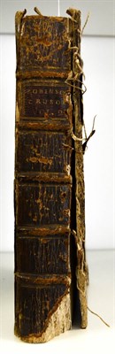 Lot 59 - [Defoe (Daniel)] The Farther Adventures of Robinson Crusoe "¦, 1719, Printed for W.Taylor,...