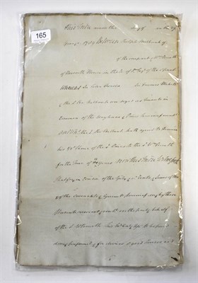 Lot 165 - Indenture Rough Draft of a Mining Wayleave, Lease (1789) Between Sir Ralph Milbank of the one part
