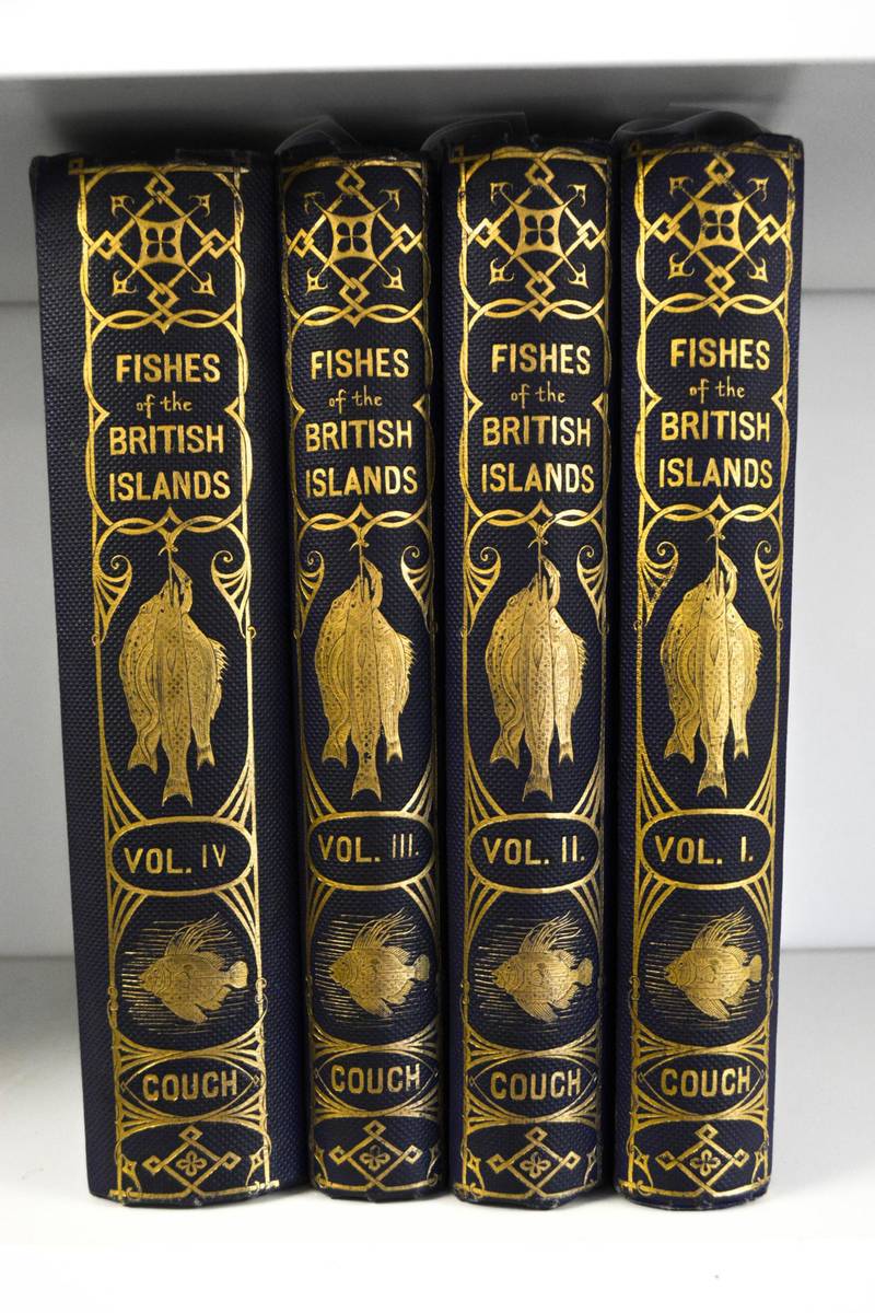 Lot 206 - Couch (Jonathan) A History of the Fishes, 1868-1869, Groombridge and Sons, 4 vols, 252 col. plates