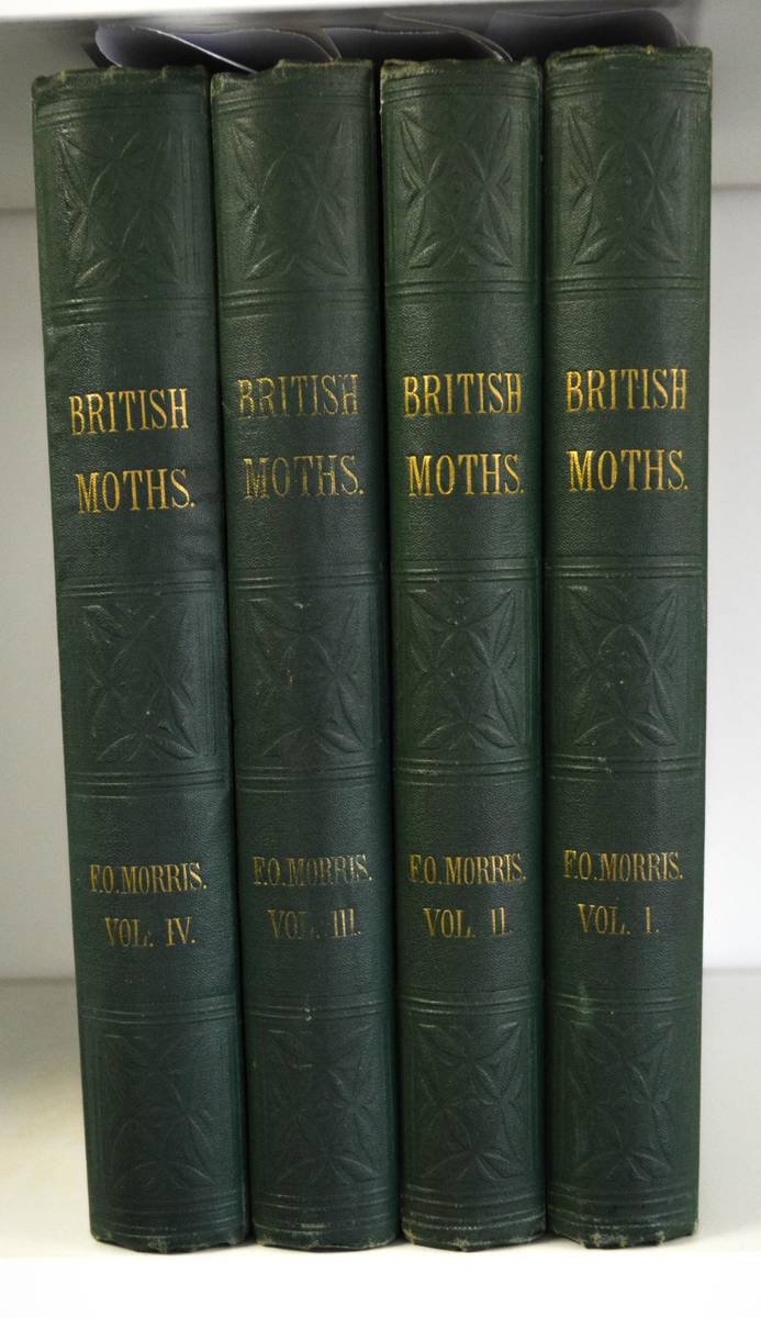 Lot 212 - Morris (F.O.) Natural History of British Moths, 1872, Bell and Daldy, 4 vols, 4to, 132 col. plates