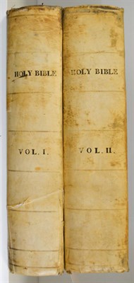 Lot 254 - Bible (The Devotional Family) Fawcett (John) 1811, London, Printed by C. Baldwin, 2 volumes, folio