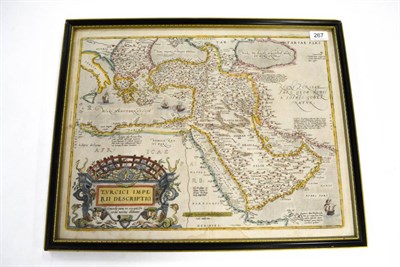 Lot 267 - Ortelius (Abraham), Turcici Imperii Descriptio, nd. [1570-1579], hand-coloured map, 38cm x...