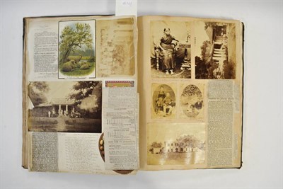 Lot 290 - PHOTOGRAPH/SCRAPBOOK dated 1872, compiled by Charles Lennox Bruce Cumming, of the Madras Civil...