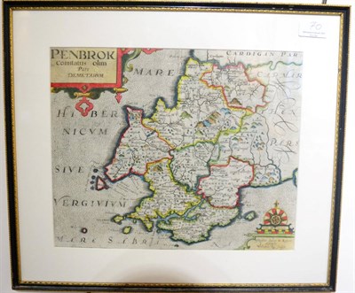 Lot 70 - Owen (George) and Kip (William) [Pembrokeshire Map] Penbrok Comitatus olim Pars Demetarum...