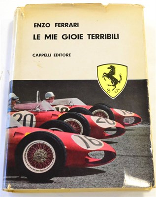 Lot 79 - Ferrari (Enzo)  Le Mie Gioie Terribili [My Terrible Joys], 1962, Bologna, Capelli, 8vo Second...