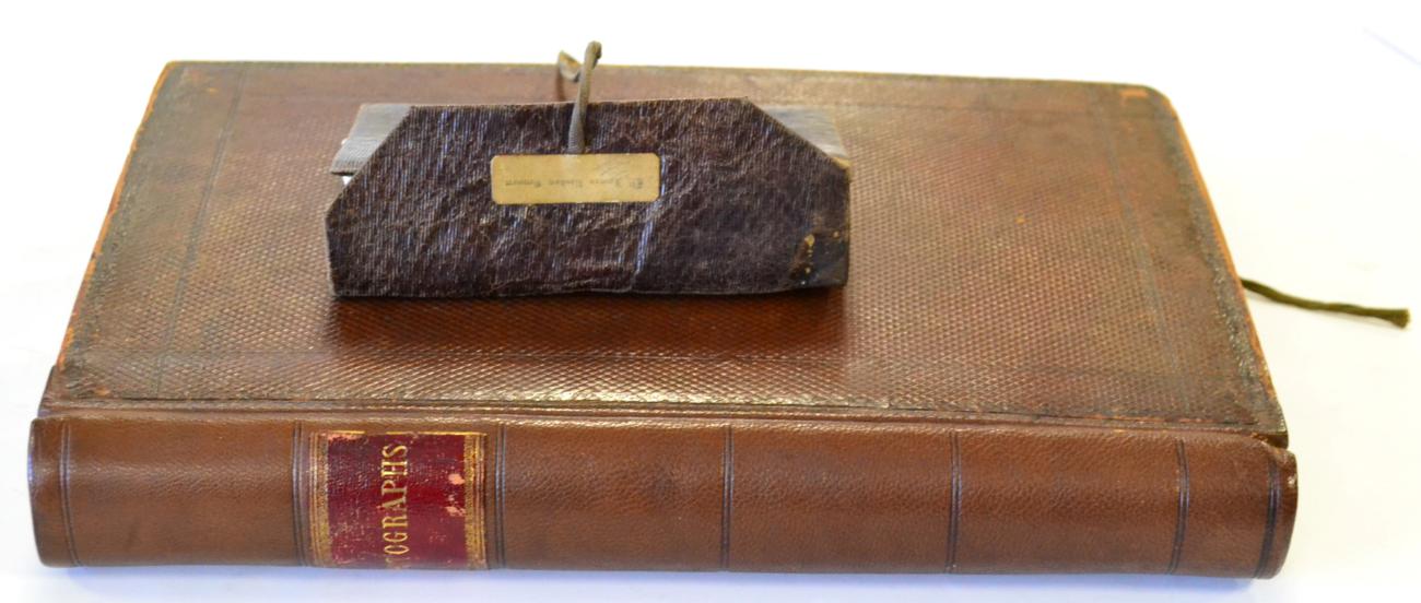 Lot 116 - IMPORTANT VICTORIAN AUTOGRAPH ALBUM [Bennett Family (Compiled by)] Small folio album (320 x...