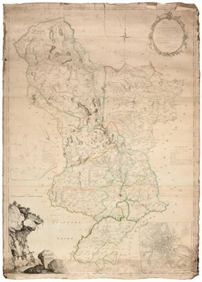 Lot 79 - IMPORTANT MAP OF DERBYSHIRE Burdett (P.P.)  To The Right Honourable The President,...