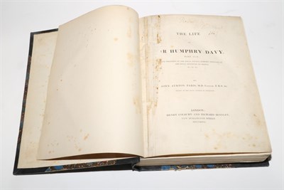 Lot 101 - Paris (John Ayrton)  The Life of Humphry Davy, 1831, London, Henry Colburn and Richard Bentley,...