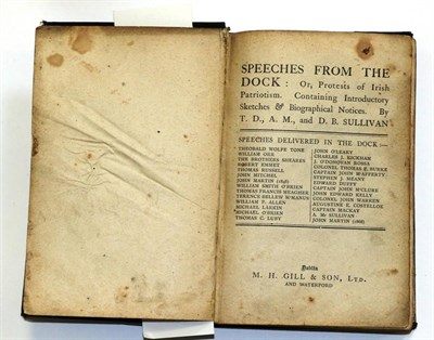 Lot 133 - Sullivan (T. D., A.M. and D.B., Editors)   Speeches From The Dock: Or, Protests of Irish Patriotism