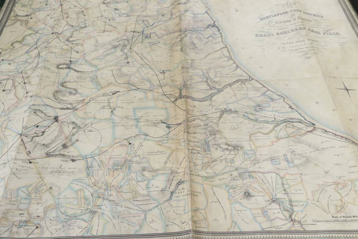 Lot 101 - Bell (John Thomas William) Plan of the Hartlepool Coal District in the County of Durham....