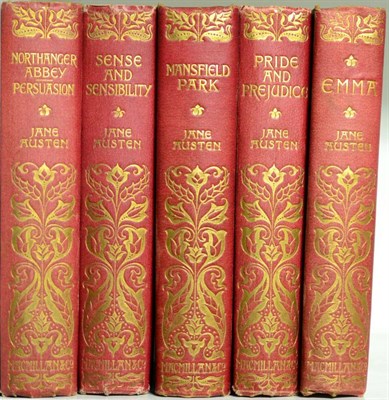 Lot 40 - Austen (Jane) [Novels], 1896-9, Macmillan, five volumes, illustrated by Hugh Thomson, original...