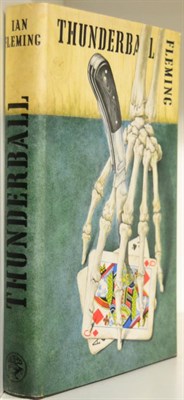 Lot 51 - Fleming (Ian) Thunderball, 1961, Cape, first edition, dark brown cloth with skeletal hand, dust...