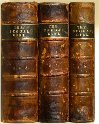 Lot 54 - Mrs Bennett The Beggar Girl and Her Benefactors, 1797, seven volumes bound as three, two leaves...