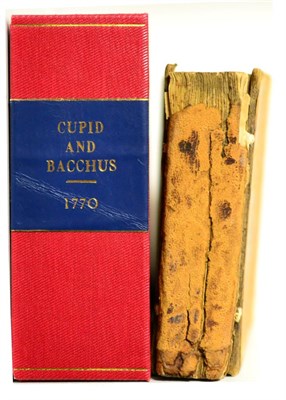 Lot 55 - Songs Cupid and Bacchus:or, Love and the Bottle. Containing near Six Hundred Favourite New...