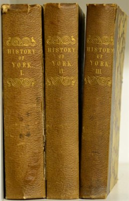 Lot 91 - Anon. The History and Antiquities of the City of York ..., 1785, three volumes, twenty-two...