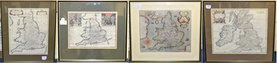 Lot 110 - Hole (William) engr. Englalond, Anglia, Anglosaxonum, Heptarchia,  nd. [1607 or later],...