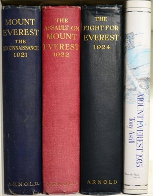 Lot 142 - Howard-Bury (C.K.) Mount Everest, The Reconnaissance 1921, 1922, Arnold, three folding maps, plates