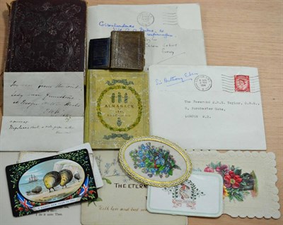 Lot 192 - Ephemera An eclectic collection comprising; 'Ivy leaves from the tomb of Lady Ann ?????bone, at...