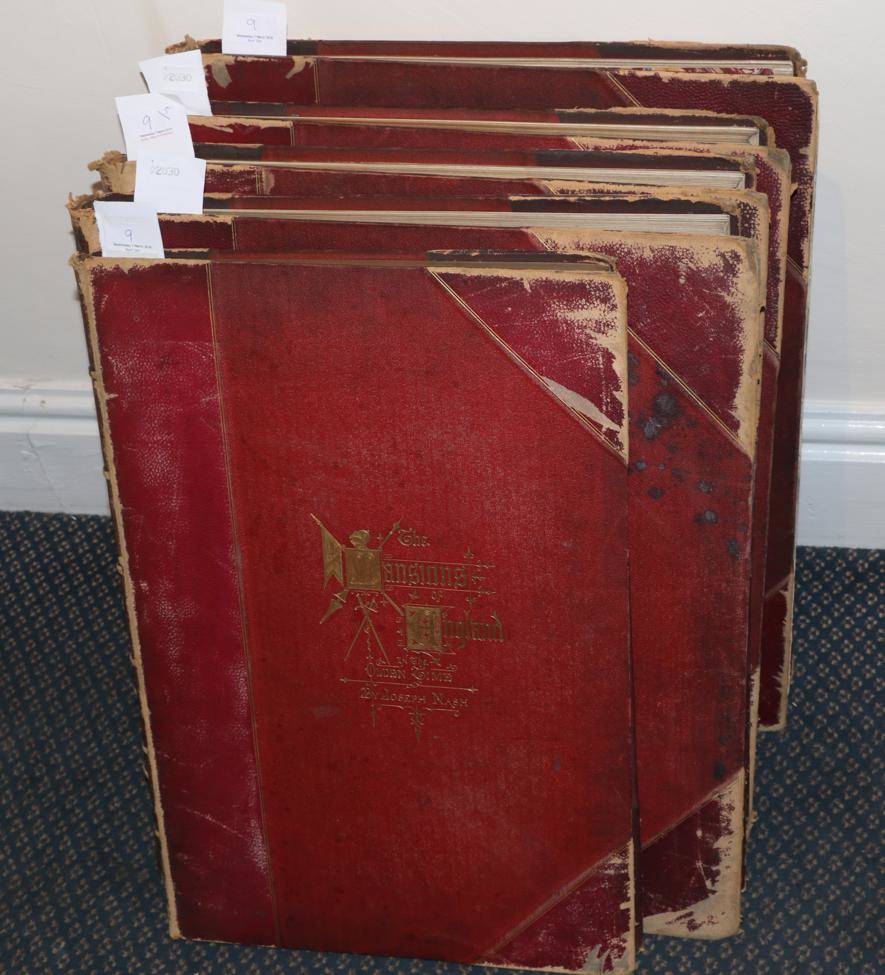 Lot 9 - Nash (Joseph) The Mansions of England in the Olden Time, 1869-72, Henry Sotheran, large folio, text