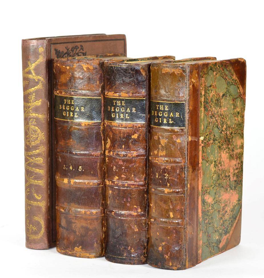 Lot 28 - Mrs Bennett The Beggar Girl and Her Benefactors, 1797, seven volumes bound as three, two leaves...