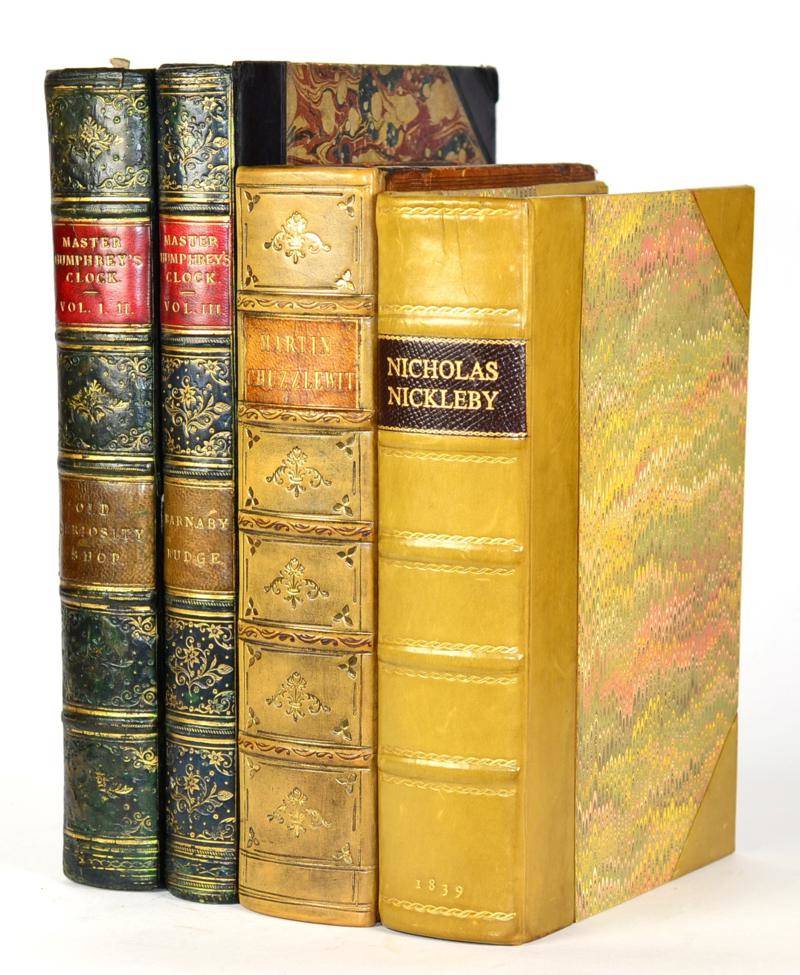 Lot 35 - Dickens (Charles) The Life and Adventures of Nicholas Nickleby, 1839, recent half calf; idem,...